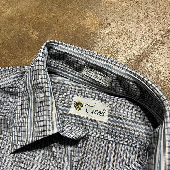 Vintage 70s/80s Tivoli Plaid Button Up Shirt - Picture 3 of 3